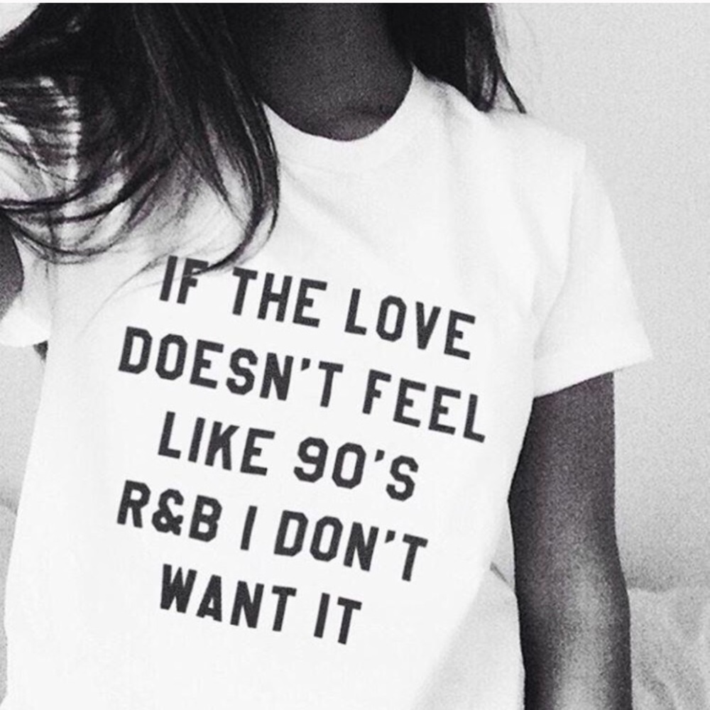 5⭐️ Rated 🎧 90s R&B Love White T-Shirt (Small) - Picture 4 of 7
